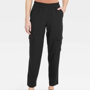 A New Day SM Black High Rise Ankle Cargo Pants